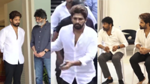 Allu Arjun Mourns Grandmother's Death: Returns to Hyderabad, Shares Emotional Moment with Chiranjeevi – Watch