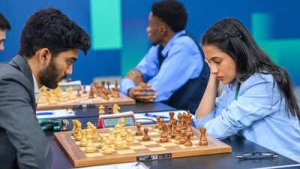 Nihal Sarin Joins Lead at FIDE Grand Swiss; Gukesh and Deshmukh Battle to 103-Move Draw in Round 8