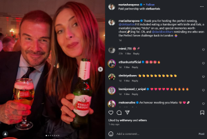 David Beckham and Tennis Stars Maria Sharapova, Aryna Sabalenka Cause Social Media Frenzy: See the Viral Photos