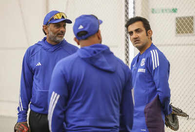 Gautam Gambhir, India's coach, strategizing for the Edgbaston Test.